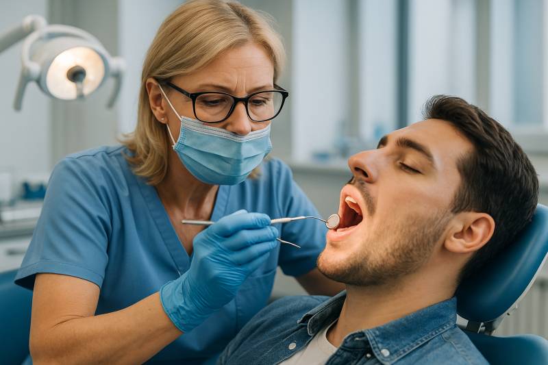 Dentiste indépendante bien couverte par une complémentaire Loi Madelin