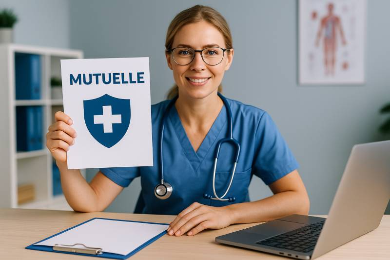 Infirmière libérale bien couverte par une mutuelle