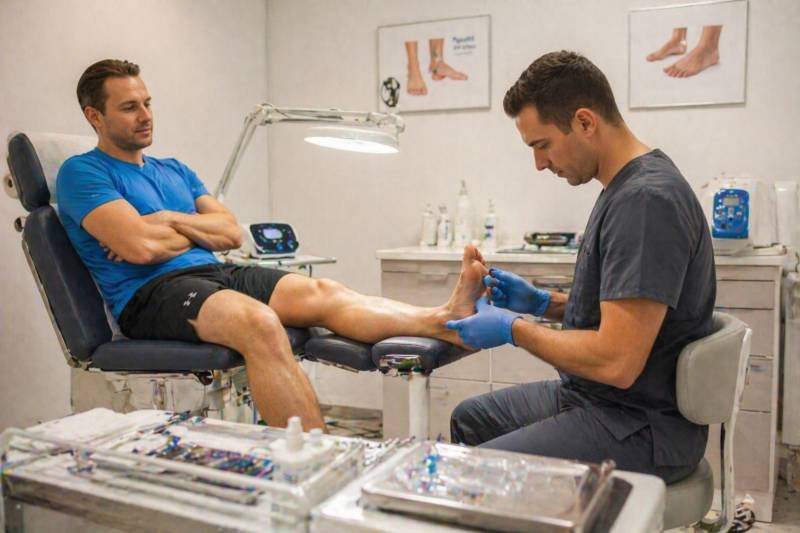 IJ du podologue en arrêt de travail